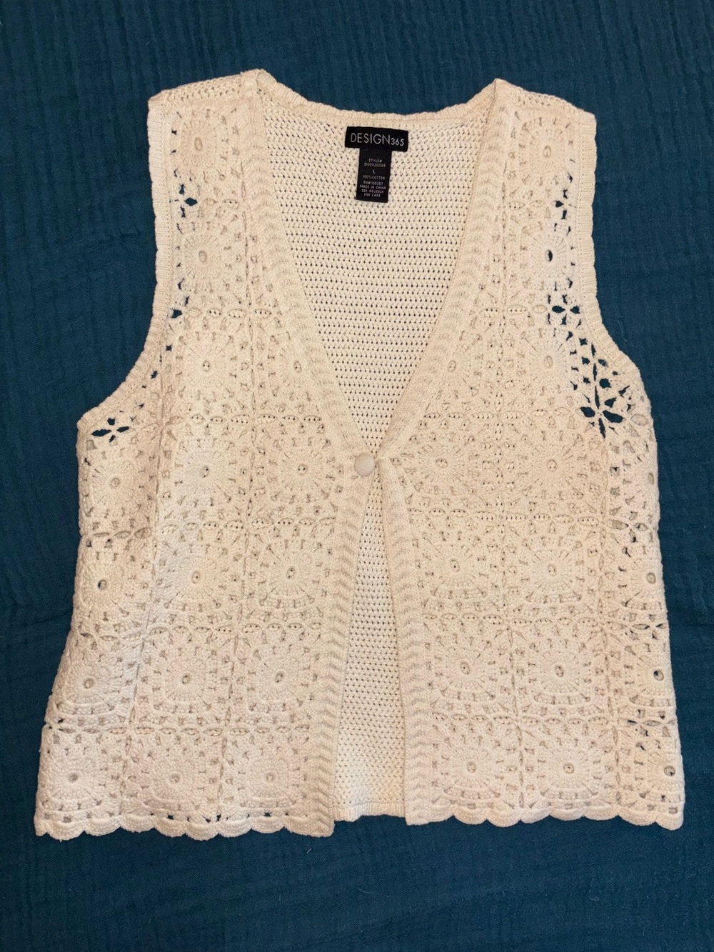 Crochet sweater Vest, Largw